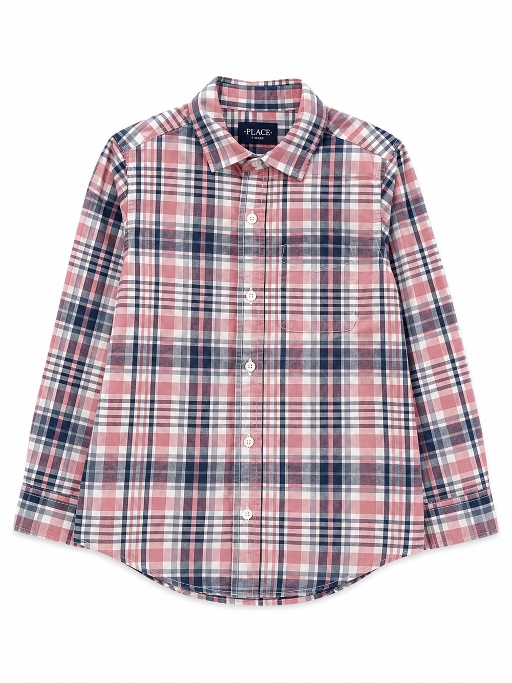 The Children's Place Button-Down Shirt, pink blue